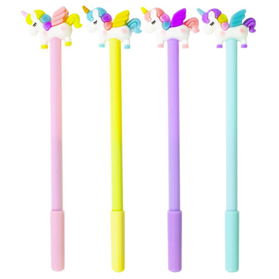 Ручка кулькова "Єдиноріг- сердечка" (801-BP)