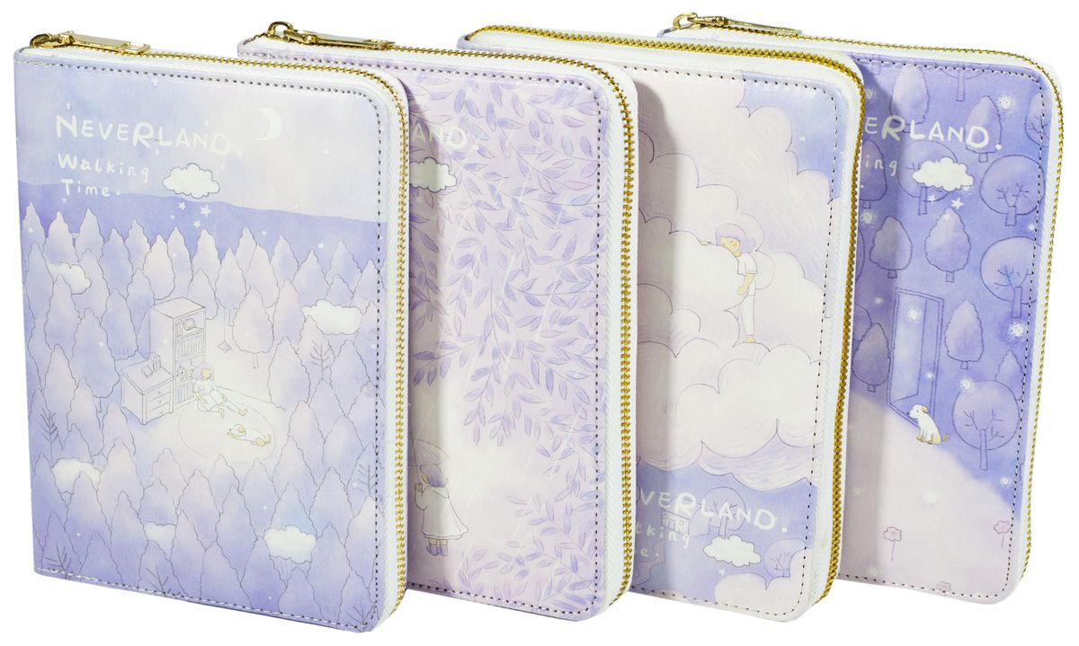 Блокнот LB36K44-3048, 36K,  шкірзам хлястик, 112 аркушів 4 диз (LB36K44-3048)