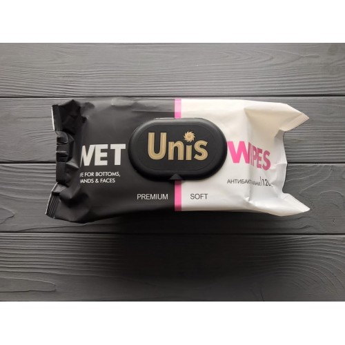 Серветки вологі UNIS антибактеріальні 120 шт Unison (WW-5)