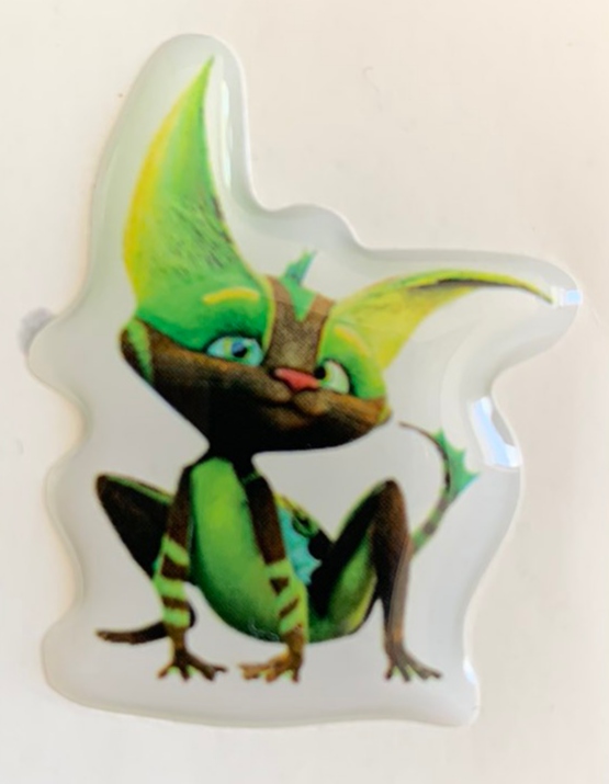 Наклейка об'ємна 3D "Жабокиць» 27 х 35мм Зелений Unison (GF-10-3D)