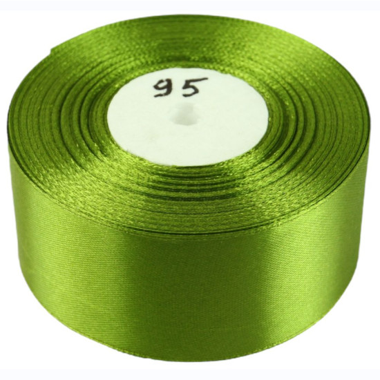 Атласная лента 4см (±5мм) x 33м Зеленый Marill (LA4033-95)