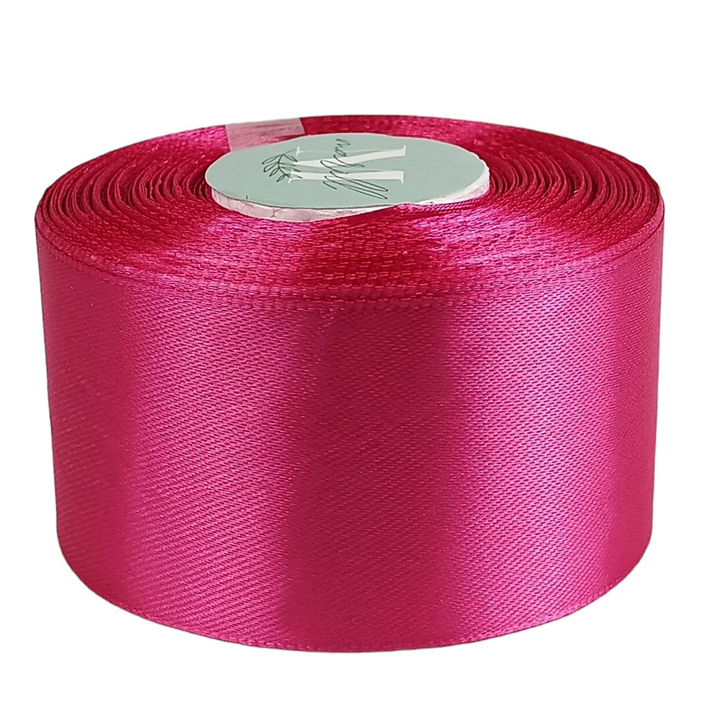 Атласная лента 5см (±5мм) x 33м Розовый Marill (LA5033-195)