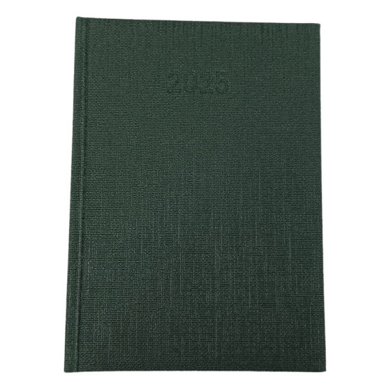 Щоденник датований "2025" у твердій палітурці А5, 168 аркушів (23В-004 green-jeans)