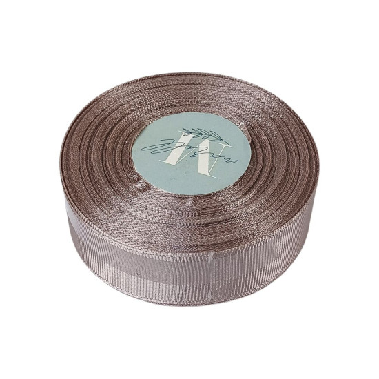 Репсовая лента 2,5см, 23 метра  латте (D00225-А3-201)