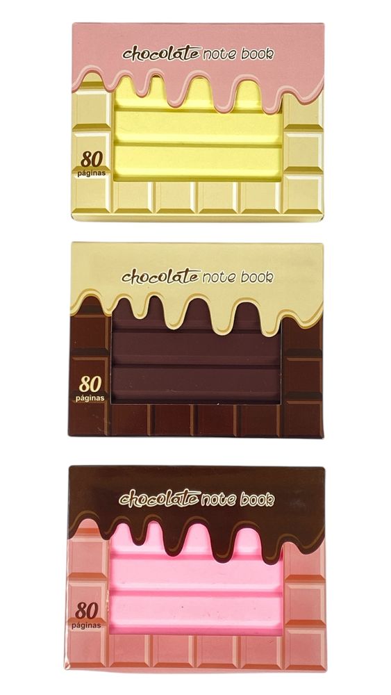 Блокнот 80 аркушів арома, "Шоколадка" 8 х 10,5см, 3 види (8080)