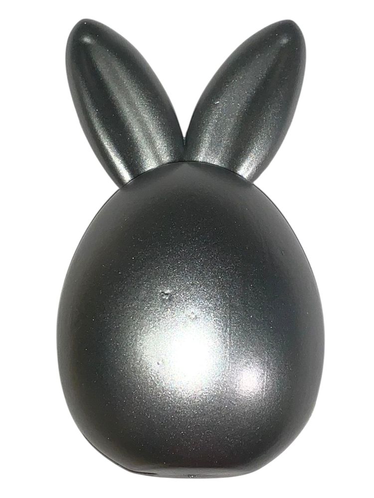 Пасхальне яйце з вухами "Вуханчик" 13 х 7см Срібло (L00158 Silver)