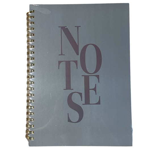 Зошит на спіралі А4, 100 аркушів тверда обкладинка "Notes" 80г/м2, клітинка, 2 види (4100-8)