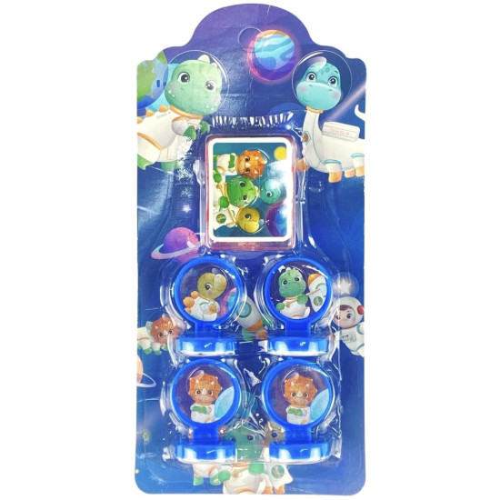 Набір печаток 4 шт, штемпельна подушка (QL-999)