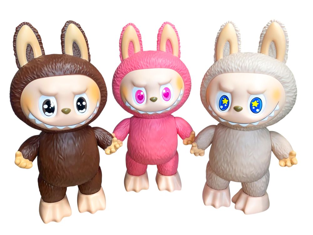 Коллекционная большая фигура 40 х 20см Labubu (пластик) (TCL-053 pink)