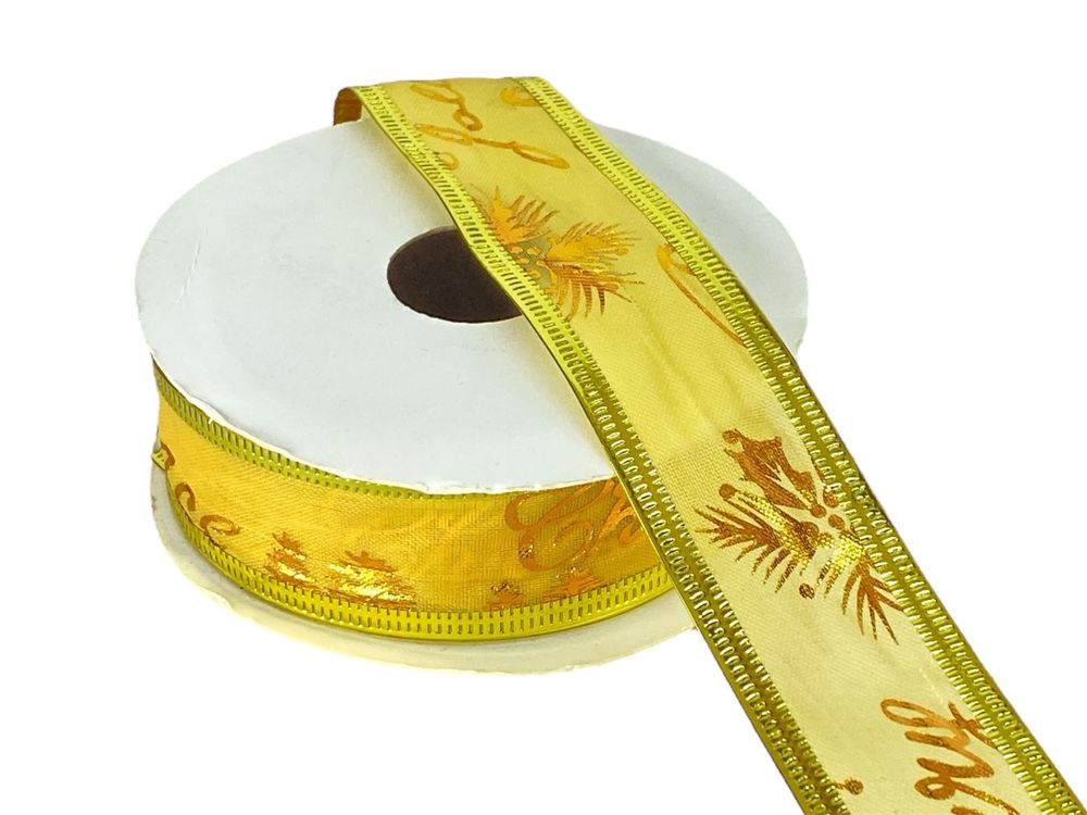 Лента декоративная "Золотая" 25мм х 3м (20-2513)