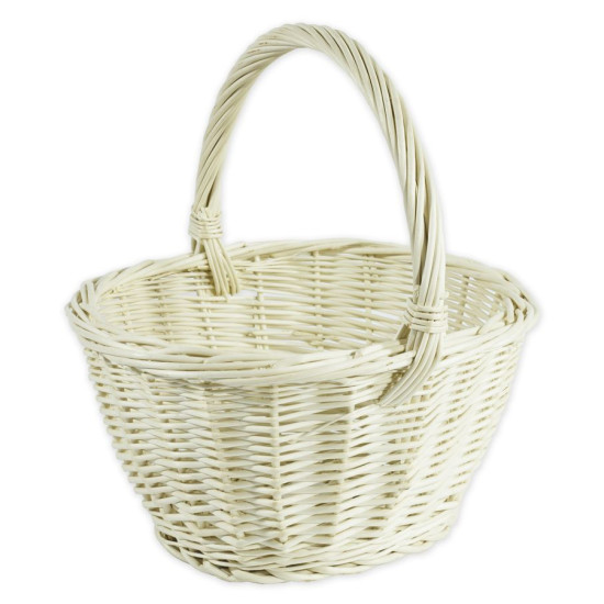 Набір - кошиків круглих для квітів, лоза біла, 29х17см (BC-3)