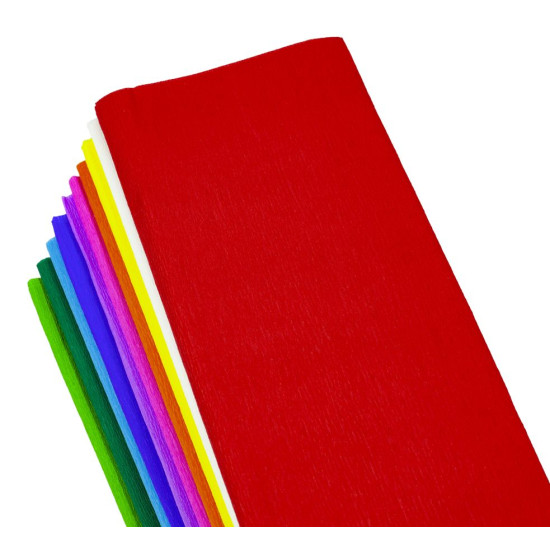 Креп-бумага 100%, 50х200см, 20г/м2 -  MIX -10 цветов, KR110-MIX (KR110-MIX)