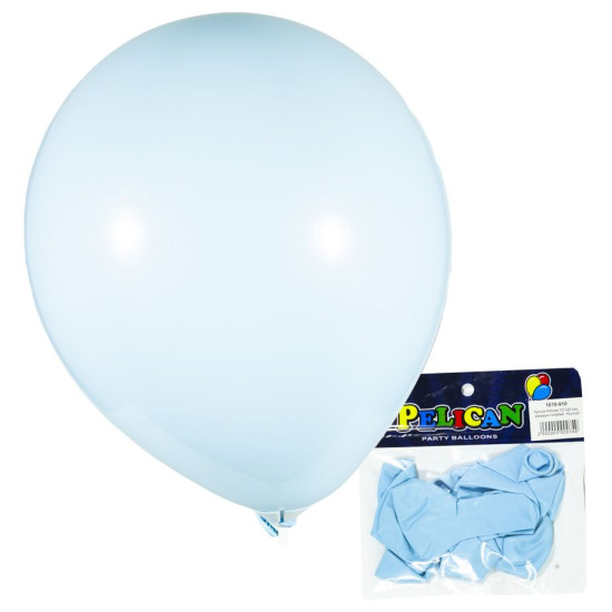 Шарики Pelican 10' (26 см), макарун голубой, 10 шт/уп Голубой Pelican (815910/1010-910)