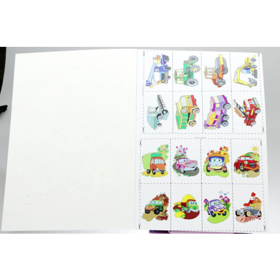 Розмальовка "Малюнки для хлопчиків" з наклейками А4, 64 сторінки, 8шт/уп Апельсин (РМ-06)