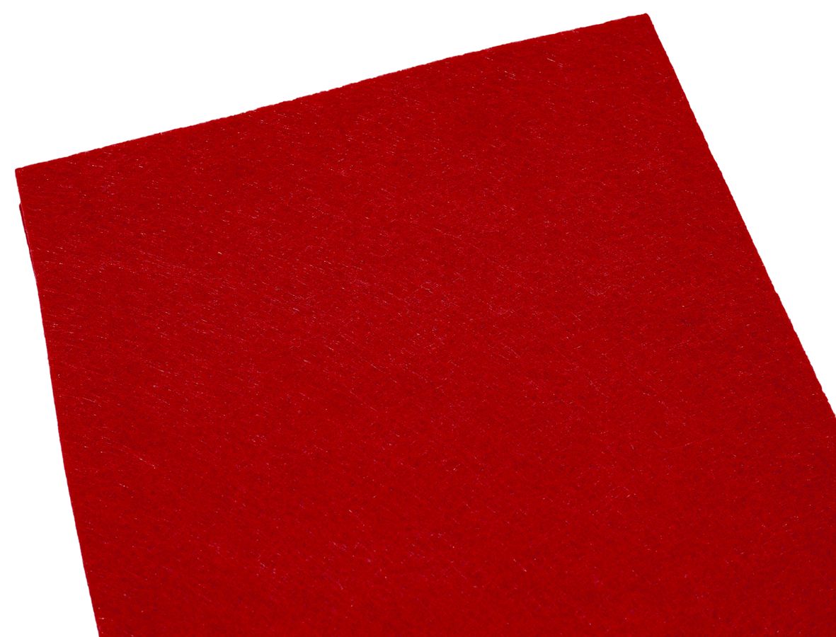 Фетр 20 * 30см 10 аркушів, 2мм, червоний (7782)