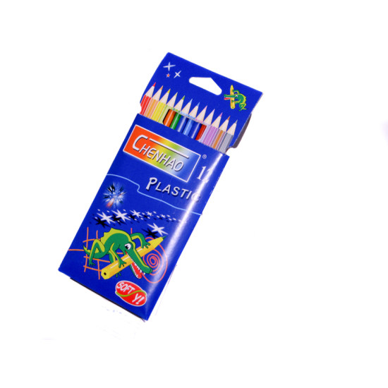 Карандаши 158 пластиковые,12 цв."CHENHAO" (158-12)