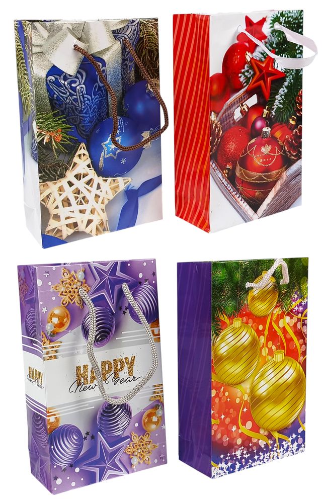 Пакет подарочный новогодний 150г, 30 х 47 х12см Unison (PVM304712-5)