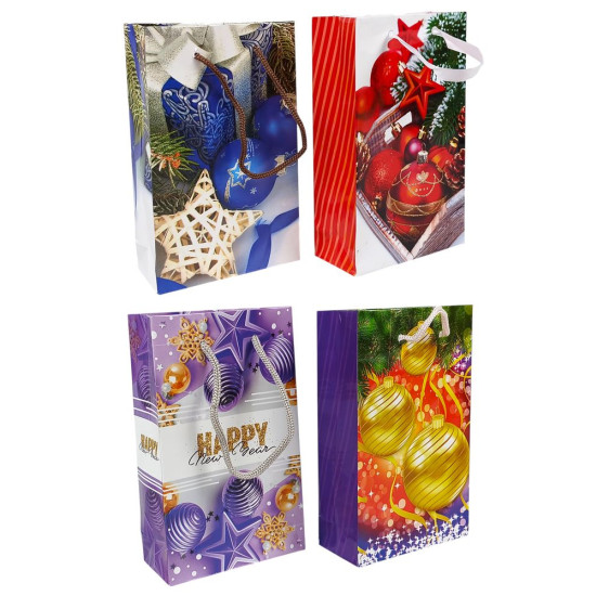 Пакет подарочный новогодний 150г, 30 х 47 х12см Unison (PVM304712-5)