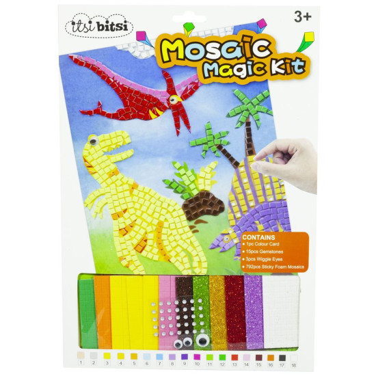 Набір для творчості 23х33см "Збери мозаїку-стрази", 5 диз, мікс (0178)