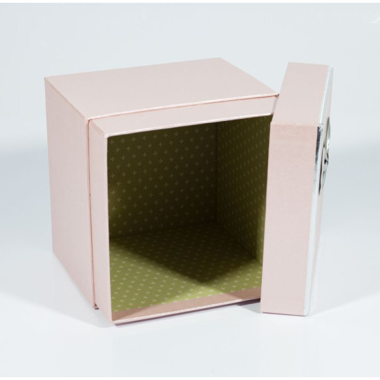 Подарункова коробка 05101-12 , квадратна рожева, 15.5х15.5х15.5cm/12.5х12.5х12.5/9х9х9cm   3шт. в наборі (05101-12)