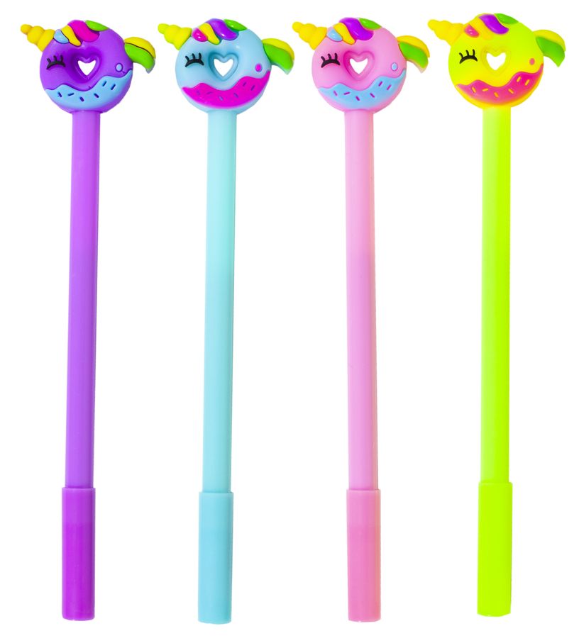 Ручка кулькова "Єдиноріг- пончик неон" (11068-BP)