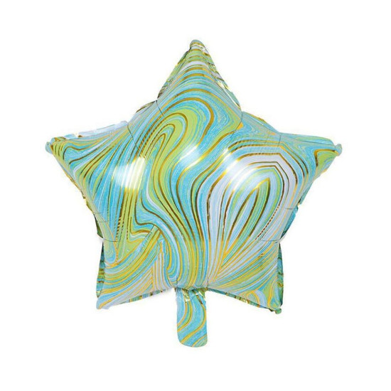 Кулька фольг. Pelican 18', ЗІРКА АГАТ ЗЕЛЕНИЙ 45 см, (ціна за упак/5шт) (832672)