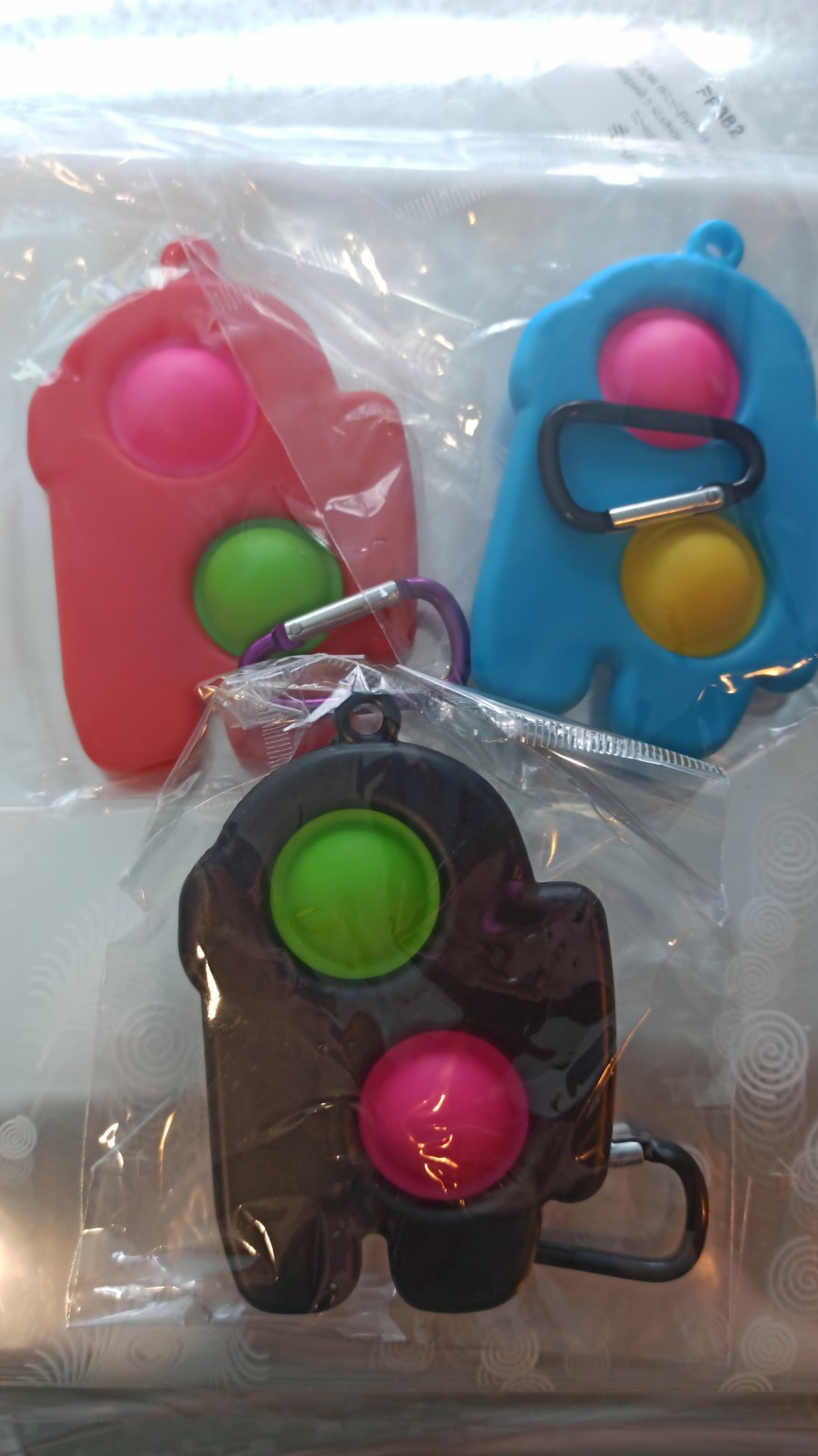 Игрушка-антистресс - пупырка "Among us" "Симпл-димпл" брелок (PI-4)