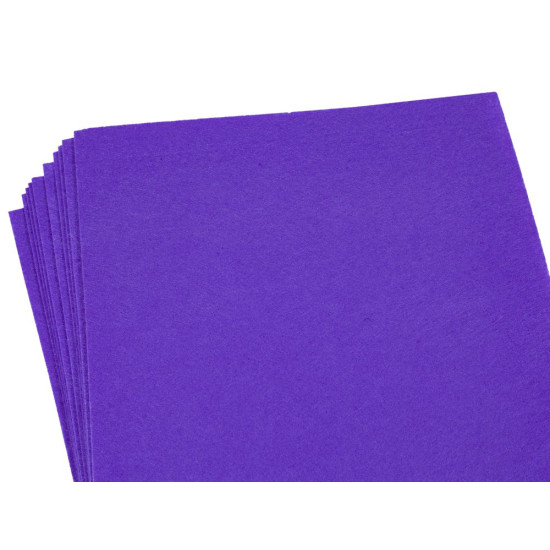 Фетр 20 х 30см, 1,2мм, 10 листов, темно-фиолетовый Фиолетовый Unison (170HQ-036)