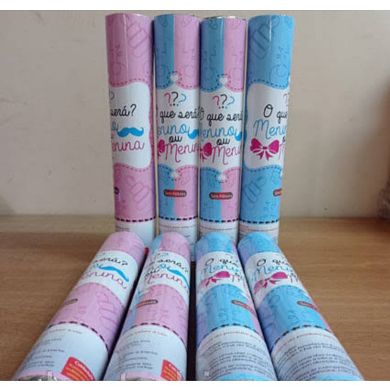 Хлопушка гендерна "Boy or Girl" (блакитний), 30 см Блакитний Unison (KUK4052 - blue)