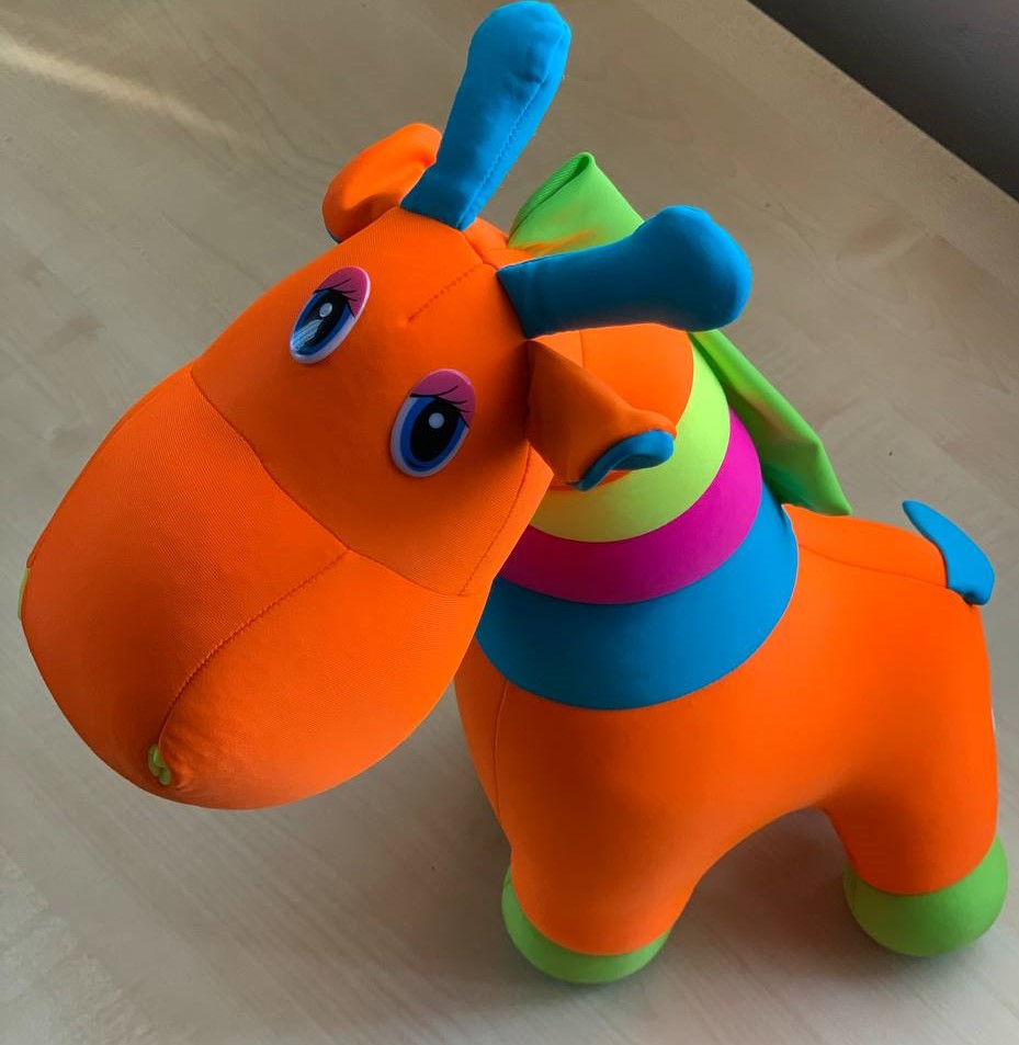 Игрушка мягкая антистрессовая неоновая 53 х 23 см Разноцветный Unison (KUK-5)