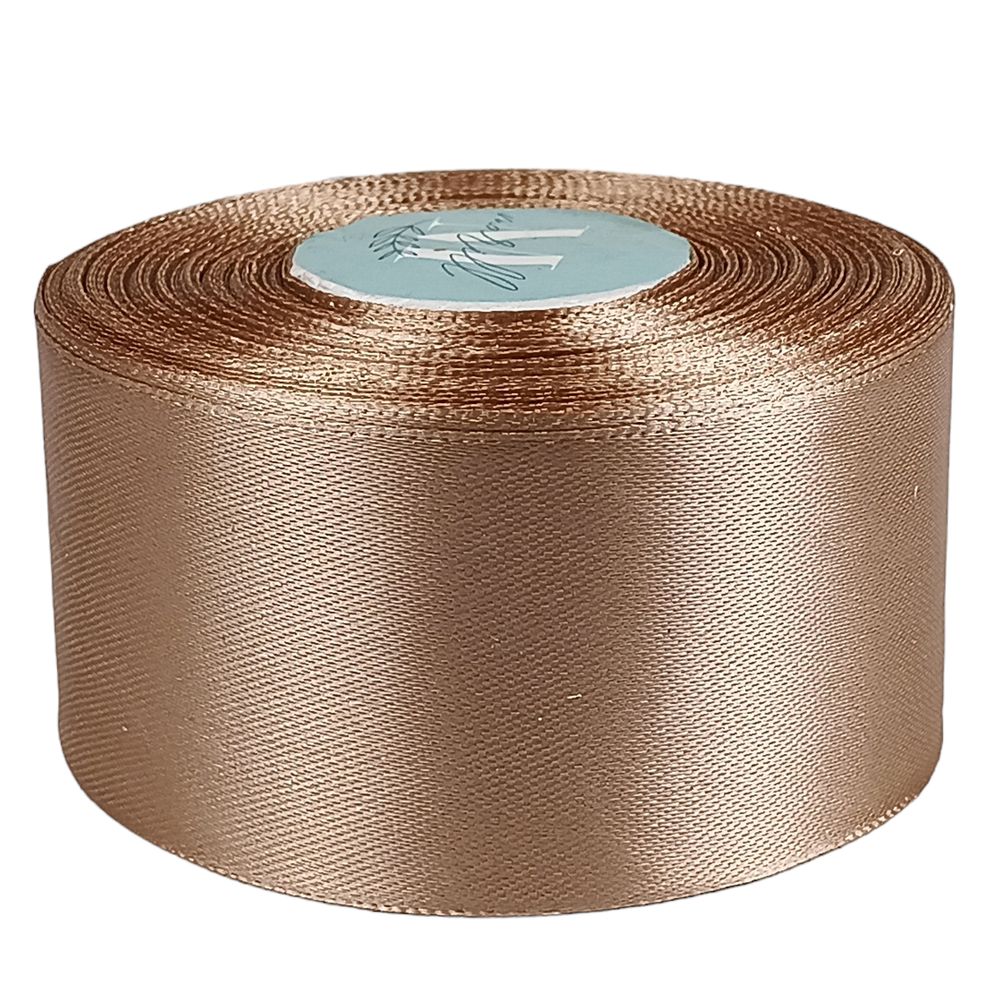 Атласная лента 4см (±5мм) x 33м Коричневый Marill (LA4033-67)