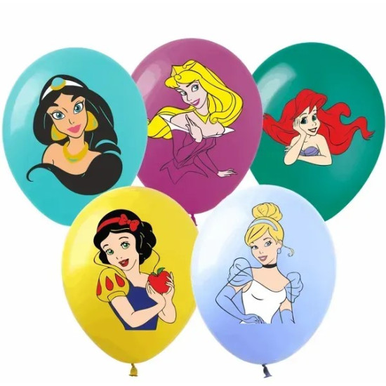 Кульки  12"(30сm) "Принцеси" 1-стор 10шт Різнокольоровий Pelican (828522)