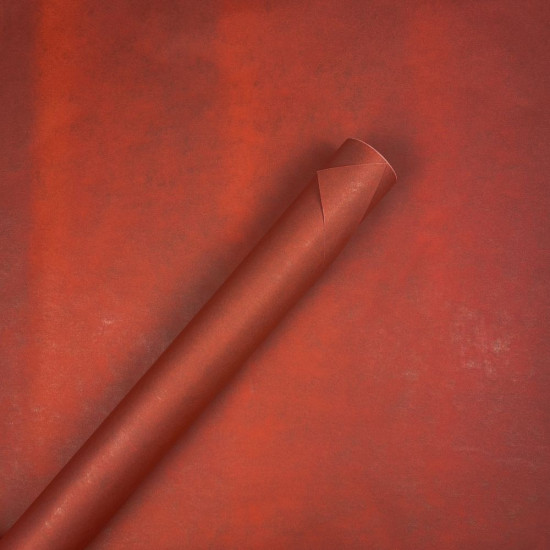 Еко -  крафт кольоровий, папір подарунковий,  0,53 х 6м,  80г Червоний Unison (ECP008)