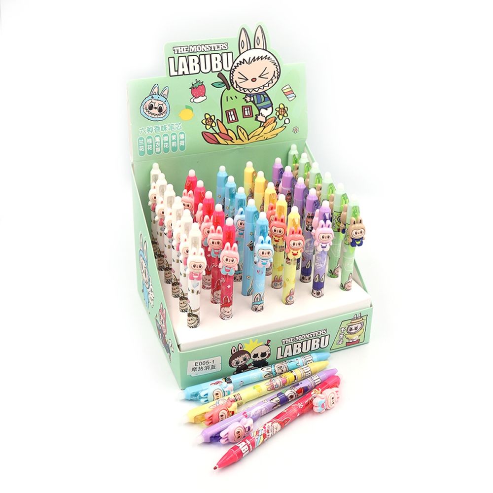 Ручка що стираеться "Labubu", синя, mix Різнокольоровий Без бренду (E005-1)