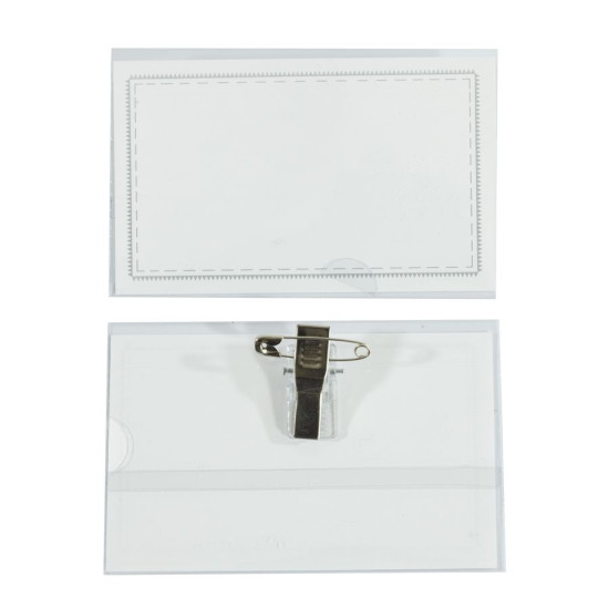 Бейдж пластиковий 190 мікрон 50 шт в коробці (A-883)