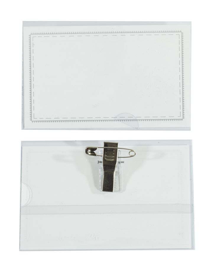 Бейдж пластиковий 190 мікрон 50 шт в коробці (A-883)