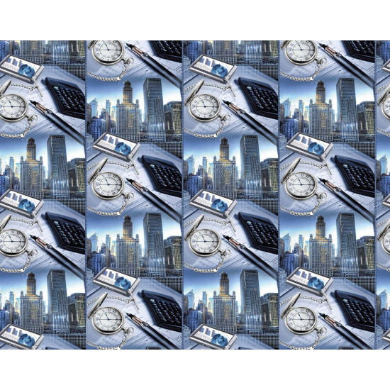 Папір пакувальний крейдований 80г 10 листів - 100 х 70см Різнокольоровий Unison (PVM10-5)