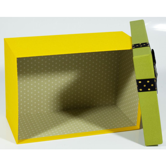 Подарункова коробка G01-52, прямокутна оливка і гірчиця, 26х18х12cm/22х15х11/19х13х9.5cm   3шт. в наборі (G01-52)