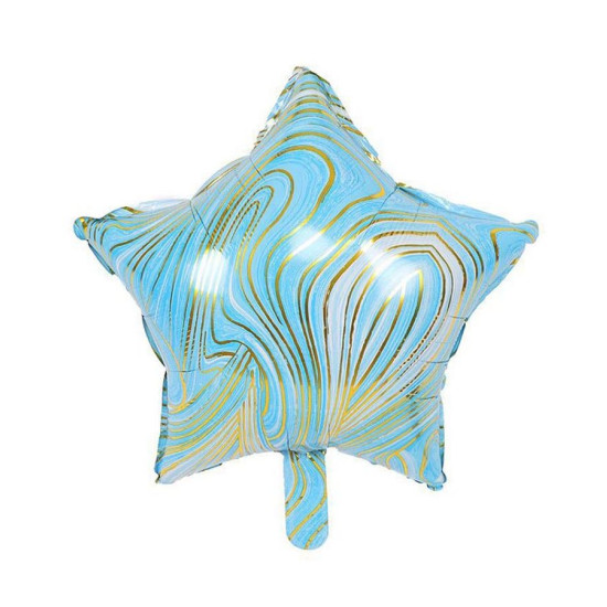 Кулька фольг. Pelican 18', ЗІРКА АГАТ БЛАКИТНИЙ 45 см, (ціна за упак/5шт) (832674)