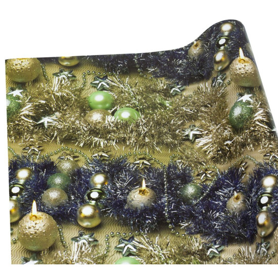 Папір подарунковий  крейдований 80г. новорічний , 1000х700  -10 аркушів (PVM10-174NY)