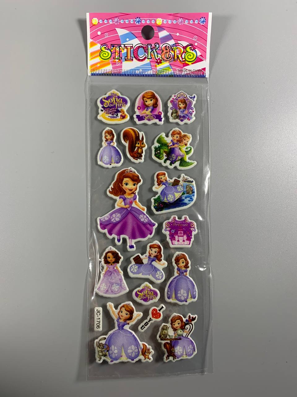 Наклейки 21 х 7см, 20шт/уп Різнокольоровий Unison (JF-1706)