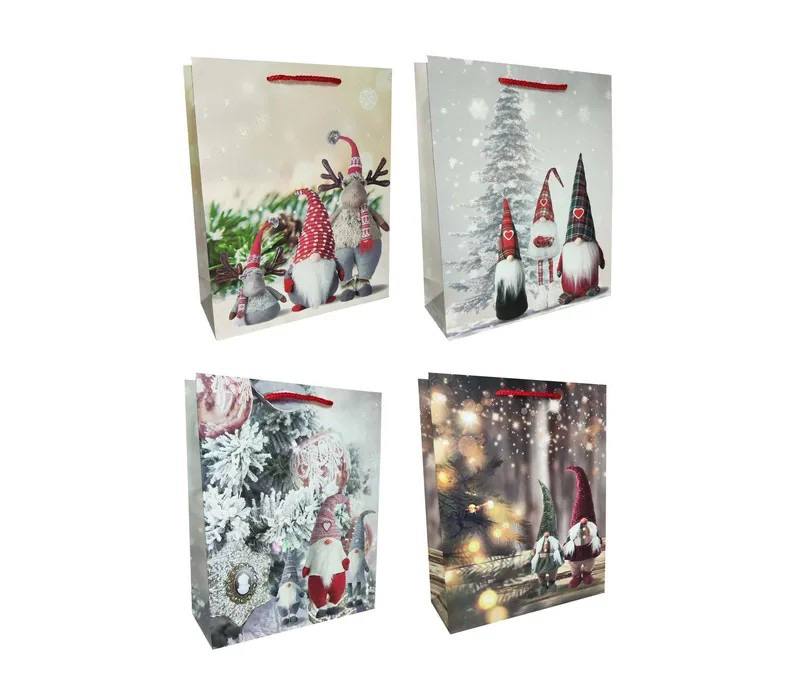 Пакет новорічний , 30х40х12см,  , 200гр Різнокольоровий Unison (FD2061L)