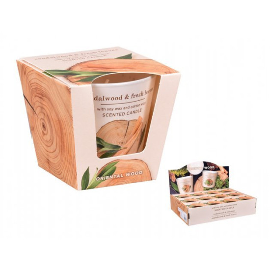 Свеча ароматическая "Восточное дерево (сандал и свежие листья)" 30 часов, 8см Разноцветный Bartek Candles (69656)