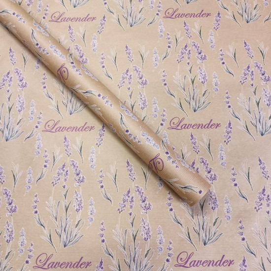 Папір пакувальний крафт-двосторонній 0,68 х 8м Бежевий Unison (Пт-І-27)