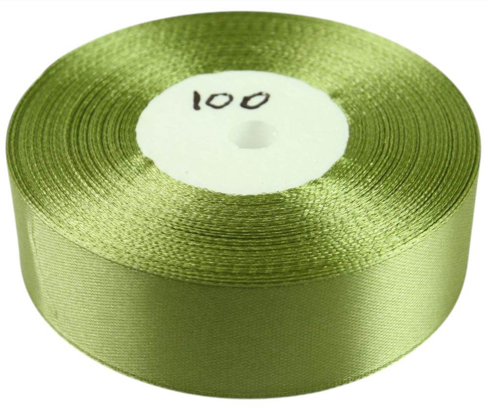 Атласная лента 2,5см x 33м Зеленый Marill (LA2533-100)