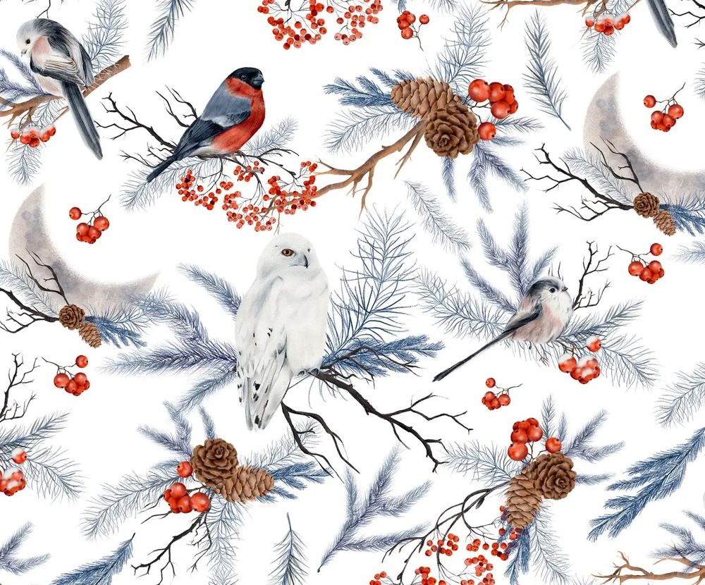 Папір новорічний для пакування подарунків 10 листів - 100 х 70 см 50г (PCZ10070-10-557)