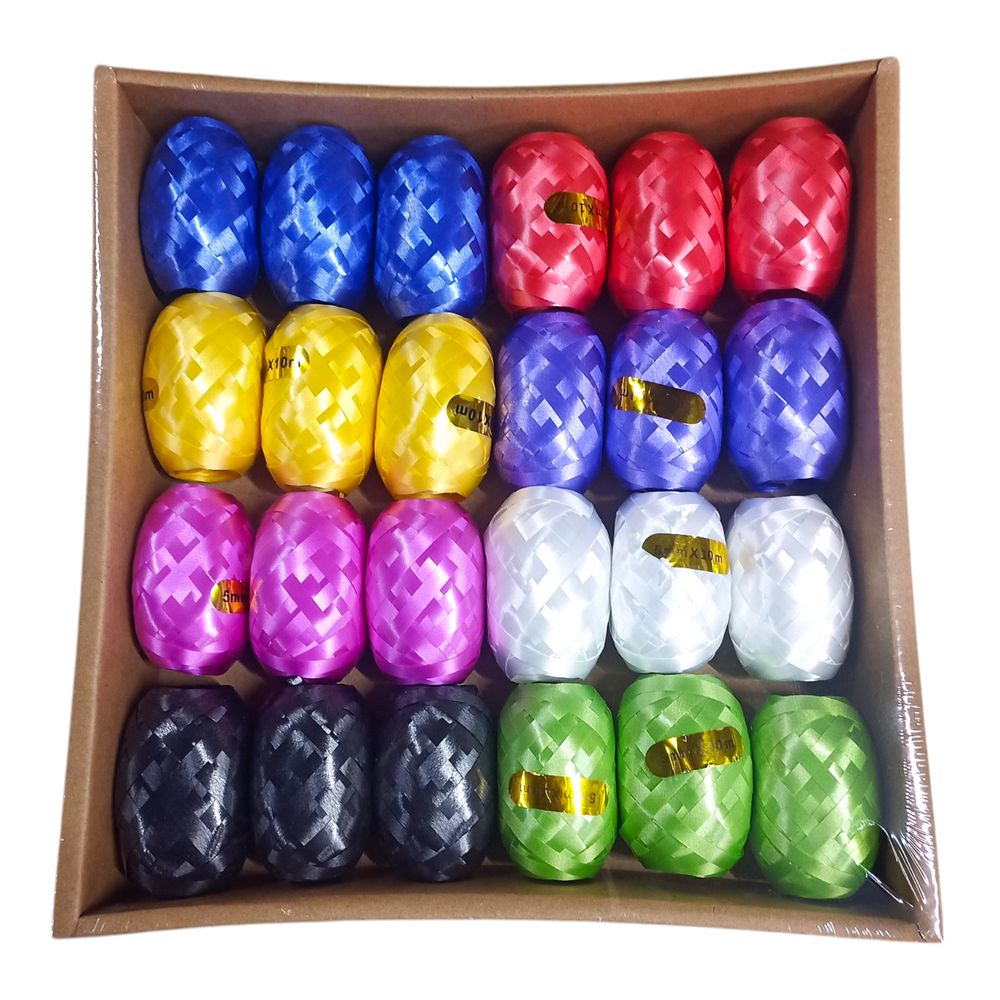 Стрічка для пакування 5мм х 10м, перламутр, 24шт в коробці (10334)