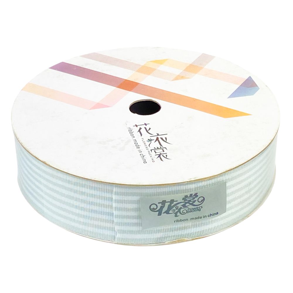 Лента декоративная полосатая 28мм х 25м (R.HJSD   gray)