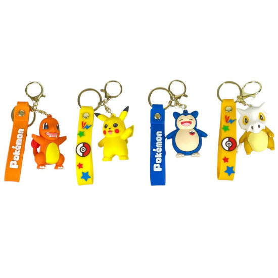 Брелок іграшка для ключів на рюкзак або сумку  Покемо́н  - (мікс) (KT-6)