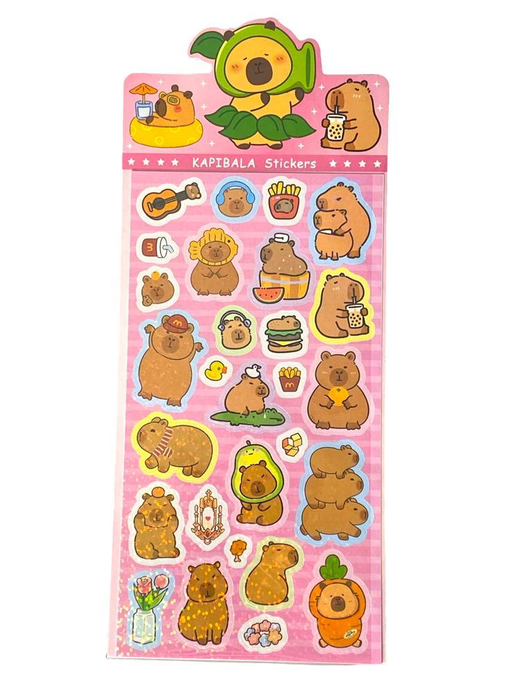 Наклейка "Капібара" 22,5 х 9,5см (ST-4703)